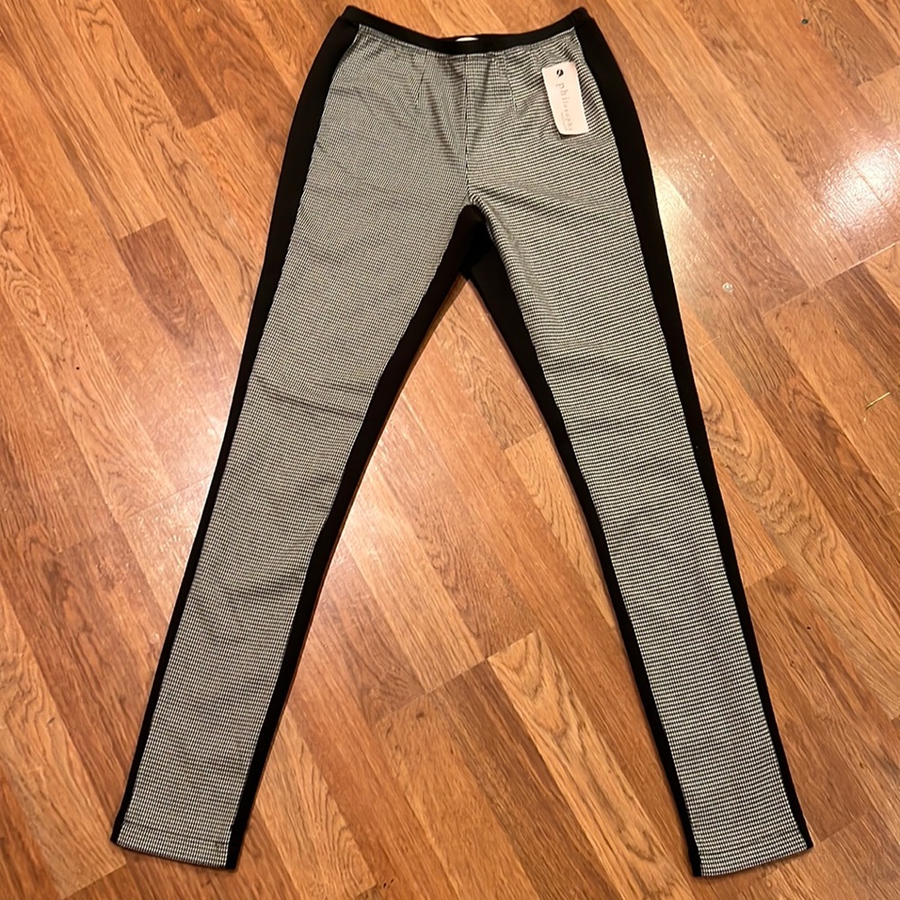 Philosophy slip on herringbone pants.